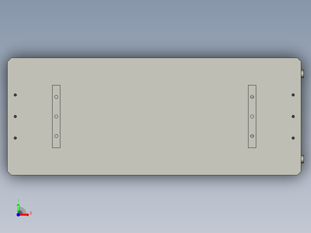 辅助加紧模组前视图