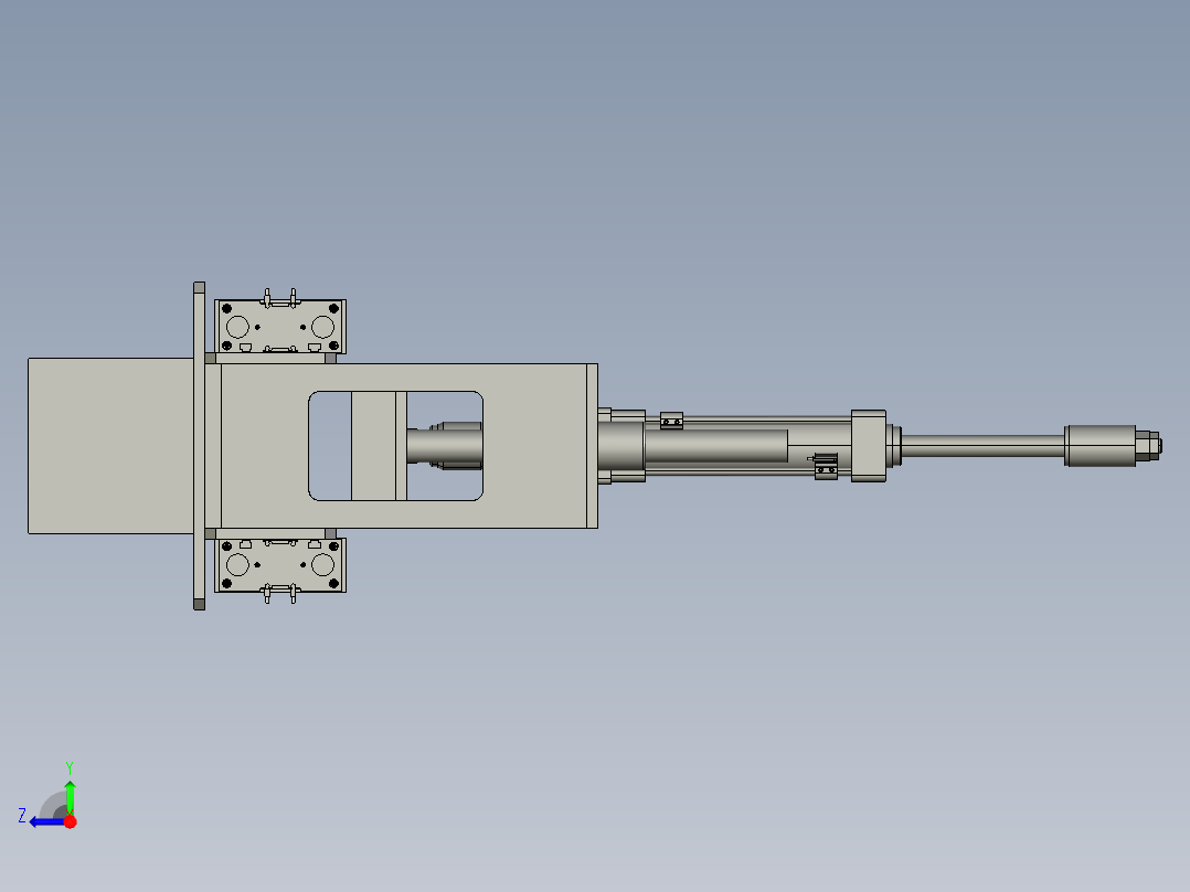 辅助加紧模组右视图