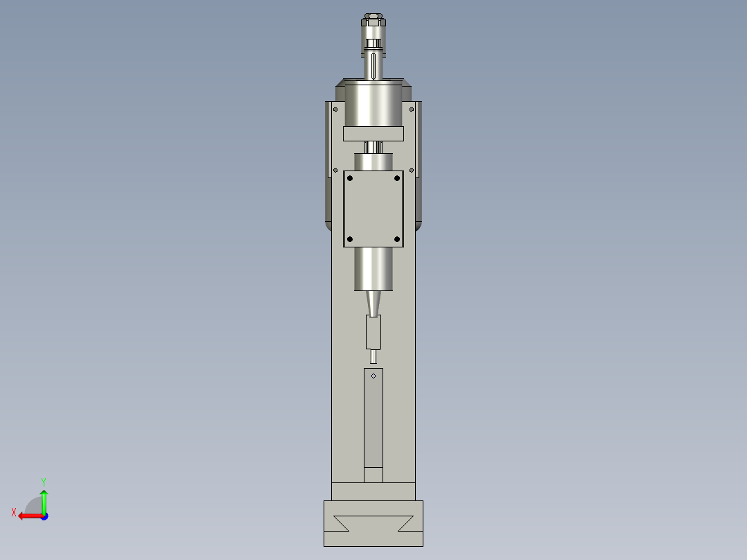 通孔装配体后视图
