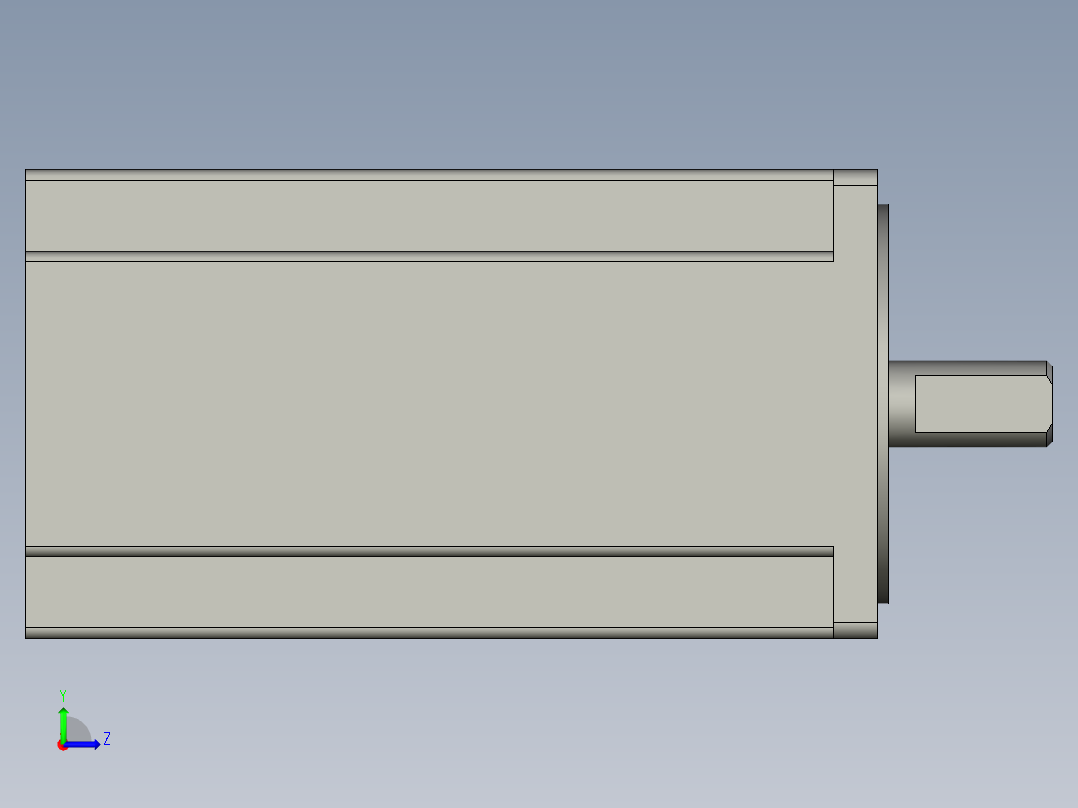 86HS120步进电机左视图