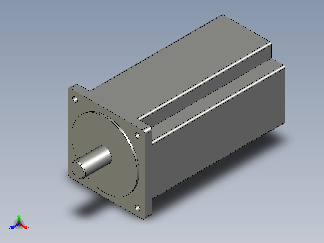 86HS120步进电机正等轴测图