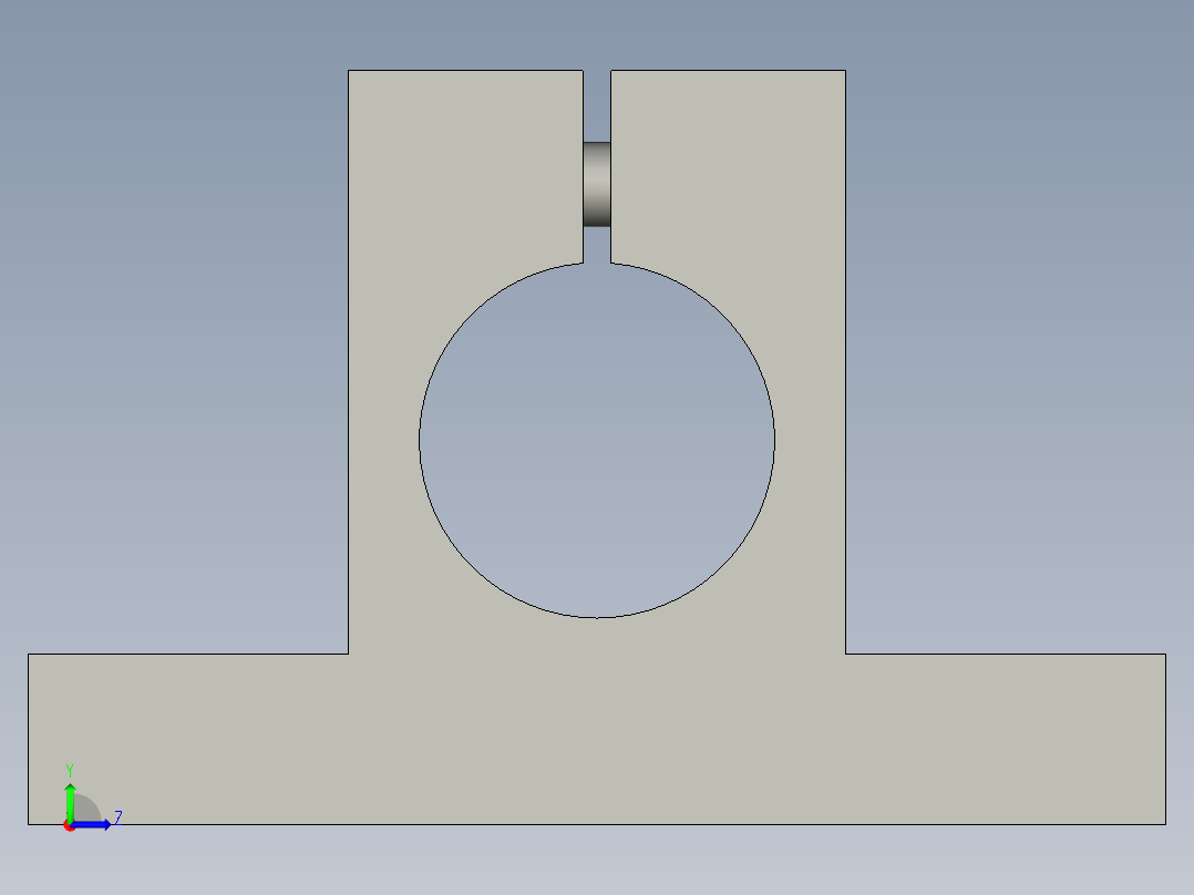 LJ-CJ-00固定夹RCJ06-D25怡和达左视图