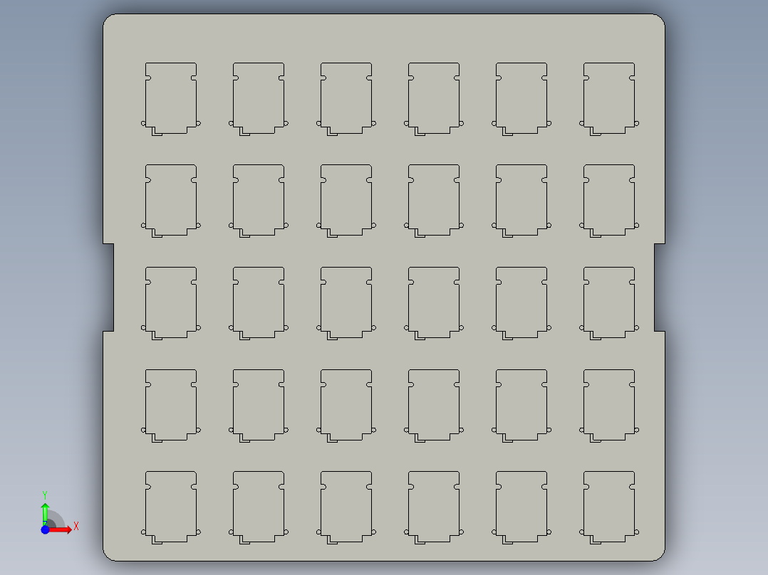 PCB线路板载板整体前视图