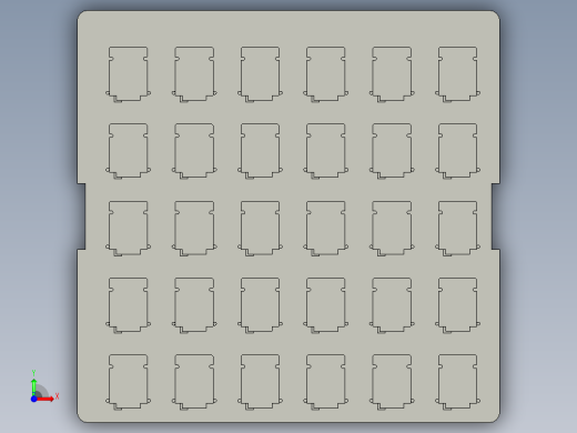 PCB线路板载板整体前视缩略图