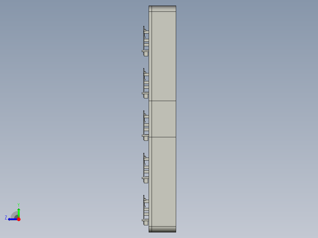 PCB线路板载板整体右视图