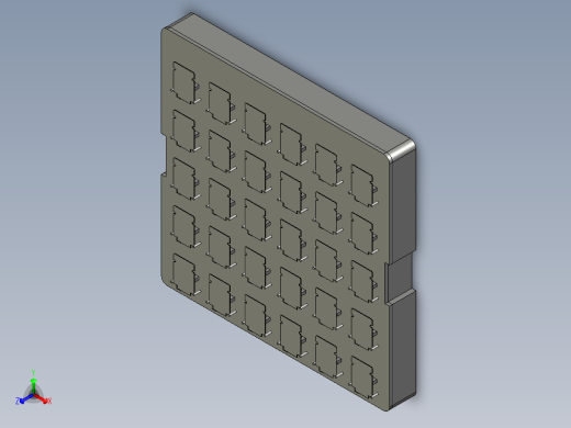 PCB线路板载板整体正等轴测缩略图
