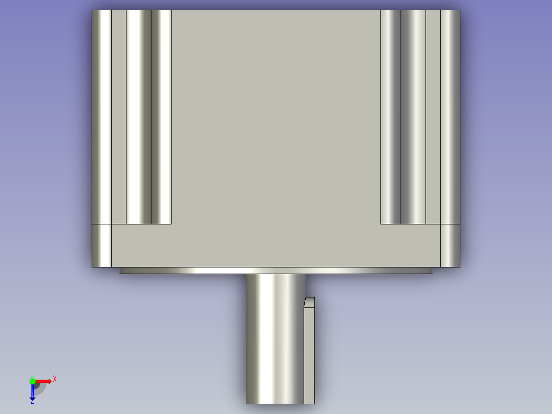 步进电机86CM120(雷赛)1俯视图