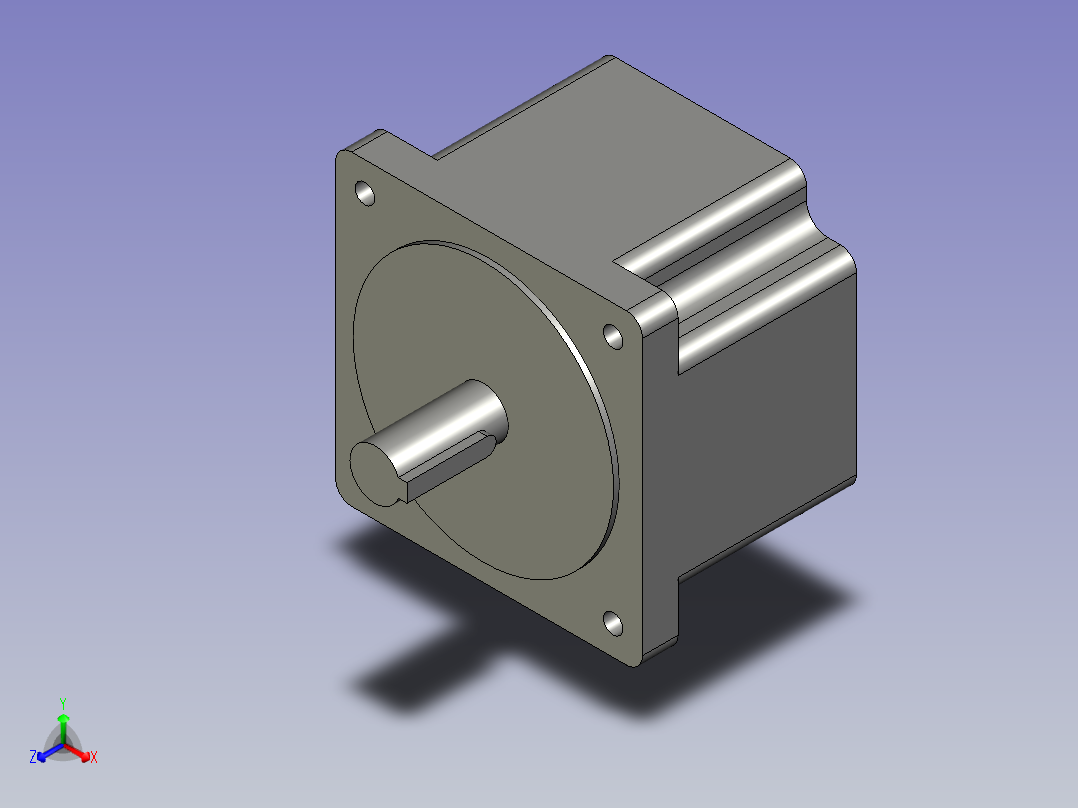 步进电机86CM120(雷赛)1正等轴测图