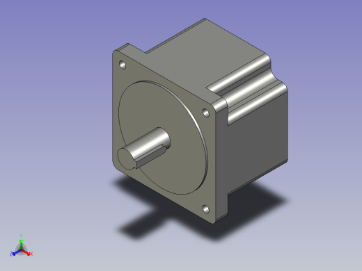步进电机86CM120(雷赛)1正等轴测缩略图