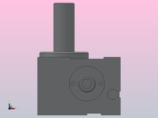 微型齿轮齿条式摆动气缸HCRJ系列[HCRJB1-90-M9N-S]前视缩略图