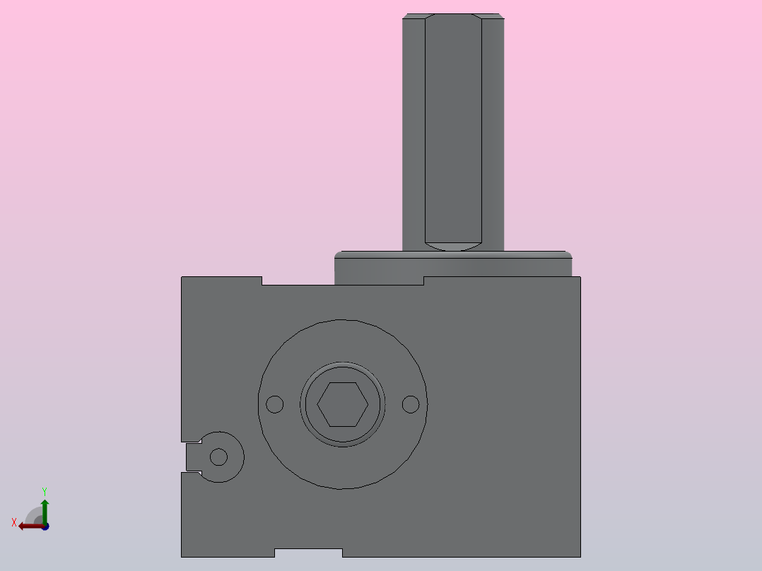 微型齿轮齿条式摆动气缸HCRJ系列[HCRJB1-90-M9N-S]后视图