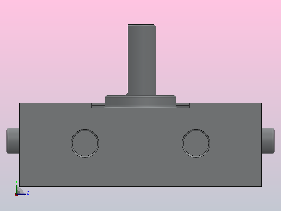 微型齿轮齿条式摆动气缸HCRJ系列[HCRJB1-90-M9N-S]左视图