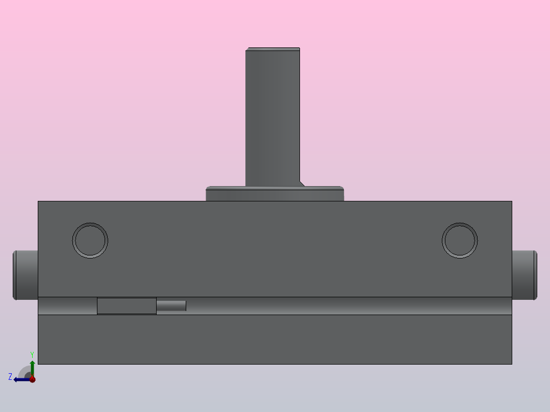 微型齿轮齿条式摆动气缸HCRJ系列[HCRJB1-90-M9N-S]右视图