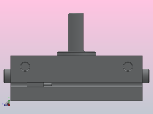 微型齿轮齿条式摆动气缸HCRJ系列[HCRJB1-90-M9N-S]右视缩略图