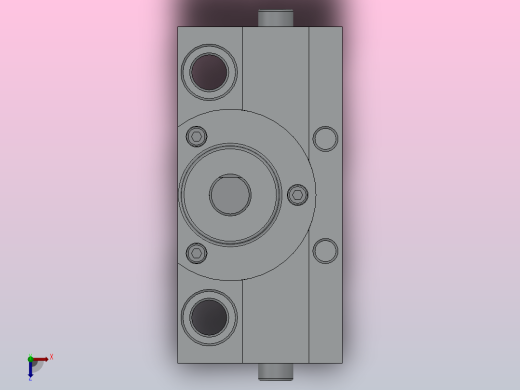 微型齿轮齿条式摆动气缸HCRJ系列[HCRJB1-90-M9N-S]俯视缩略图