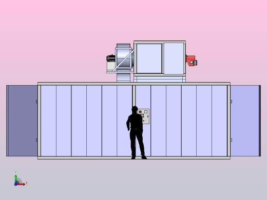 工业步入式烤箱前视缩略图