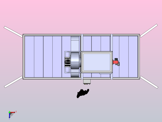 工业步入式烤箱俯视缩略图