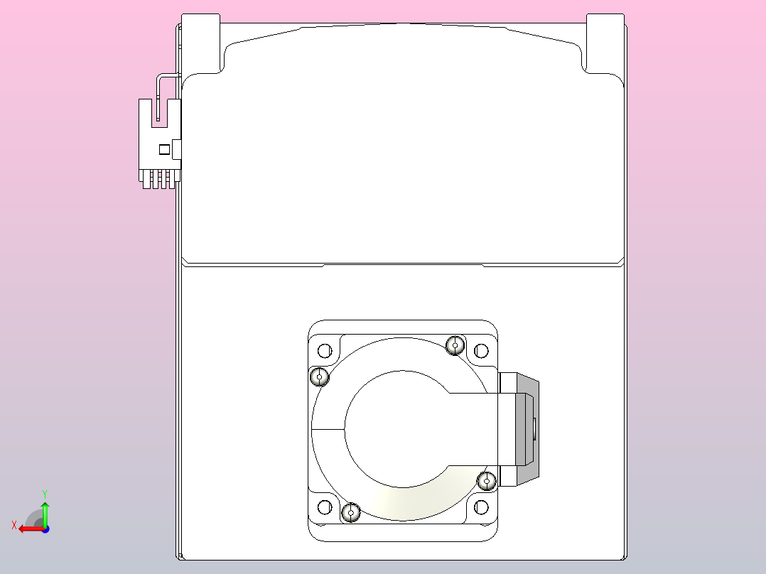日规模组半封闭丝杆TPA-HNR-140D-2010C-L1300-MP-Y-P40-N3后视图