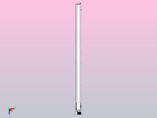 SCM14-2600-LU滚珠花健、支撑座、滚珠丝杠、交叉导轨、直线模组俯视缩略图
