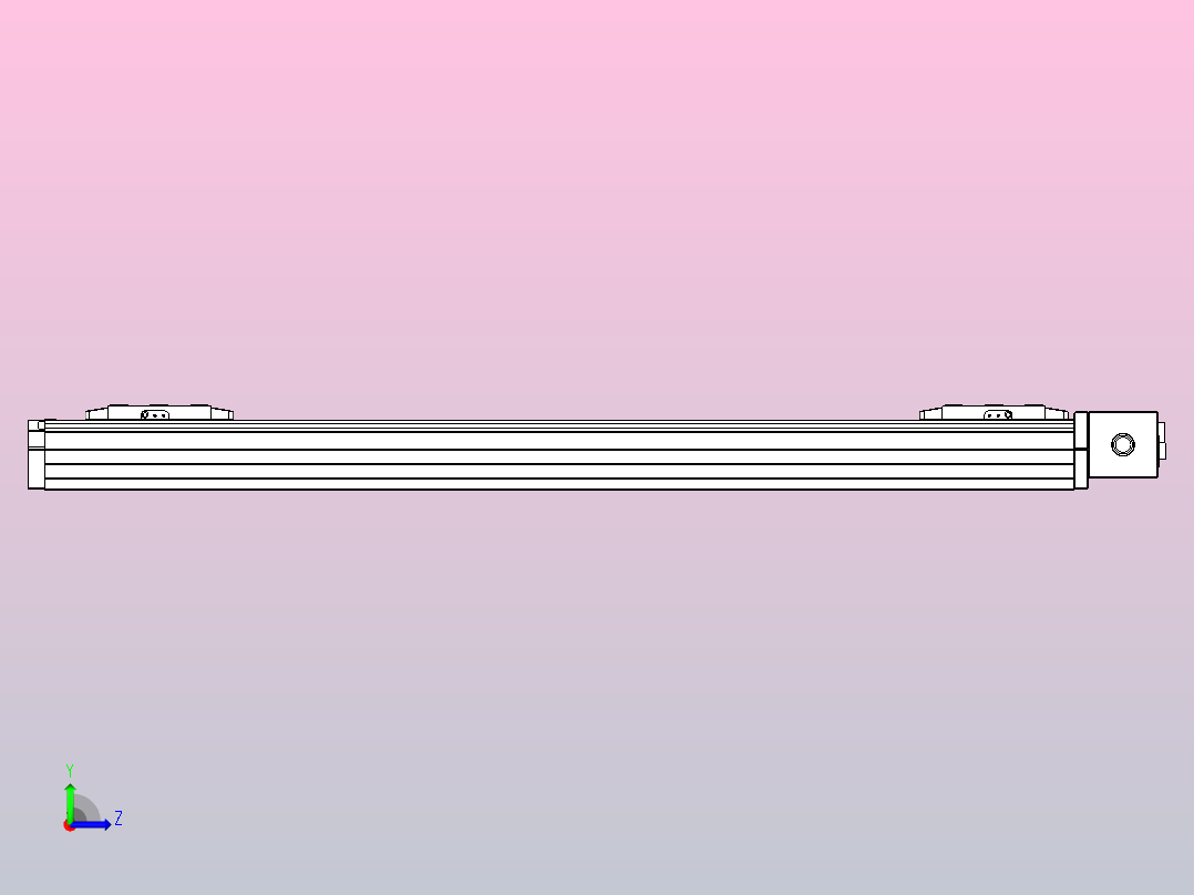 皮带直线轴双滑块型TPA-GCBS-80-P60-L300-DL-M20-N3左视图