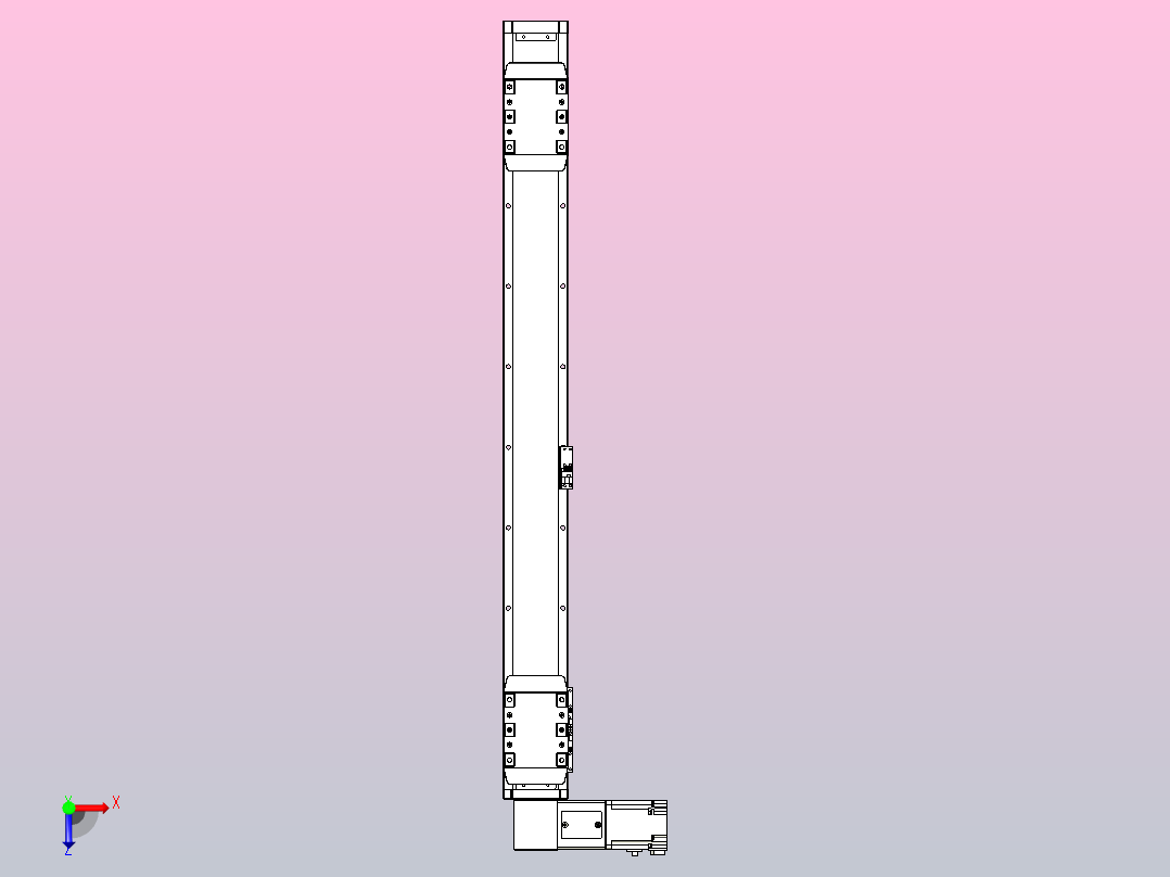 皮带直线轴双滑块型TPA-GCBS-80-P60-L300-DL-M20-N3俯视图