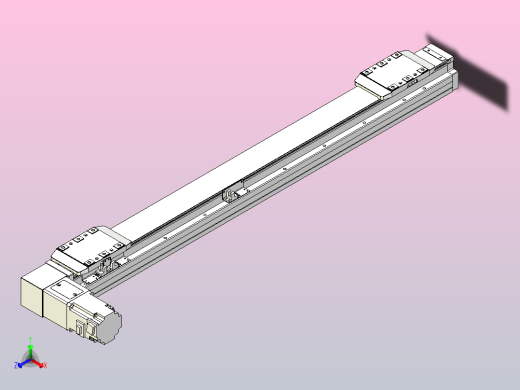 皮带直线轴双滑块型TPA-GCBS-80-P60-L300-DL-M20-N3正等轴测缩略图