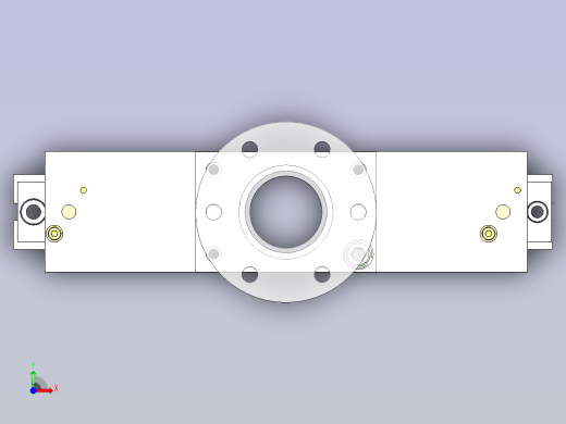 一款带工件储料器的气动夹具3D模型前视缩略图