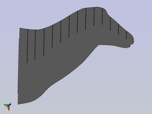 3D鹿头 2mm_4mm 板