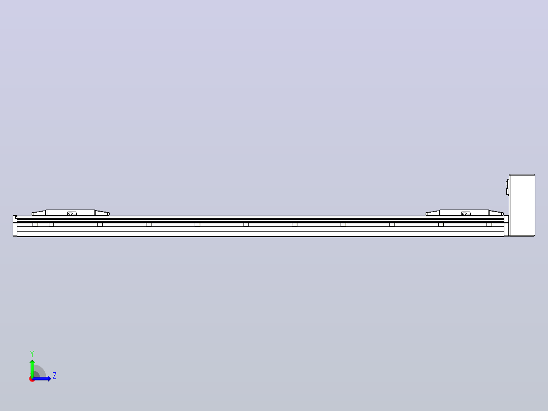 皮带直线轴双滑块型TPA-GCBS-150-P80-L475-LU-M75-N3左视图