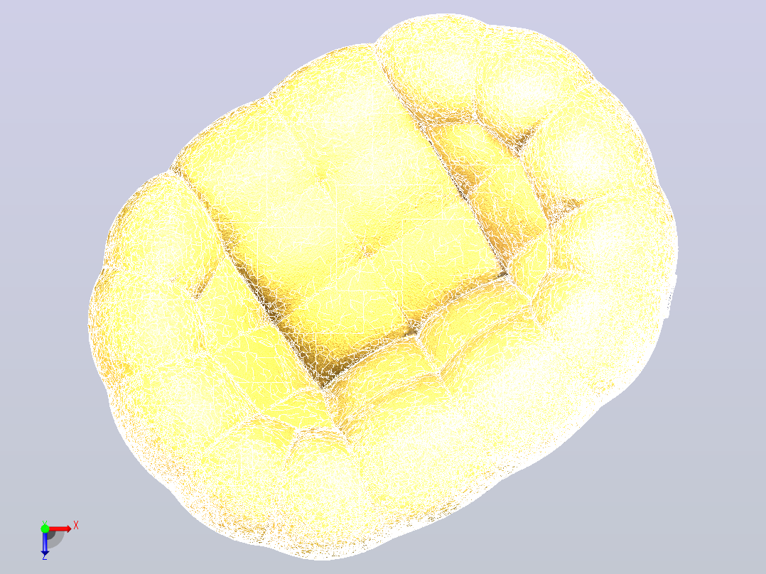 单人位沙发3D模型展示俯视图