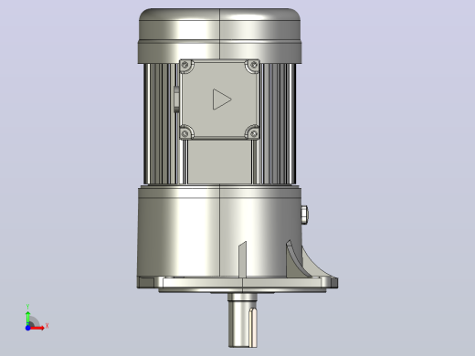0.4KW-CV型立式三相铝毂（刹车）马达减速机_CV28-400前视缩略图