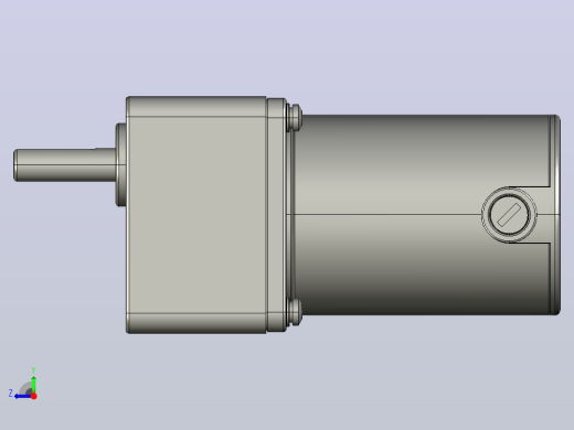 Z3D25W配3GNK型齿轮箱整机-77机壳外置右视缩略图
