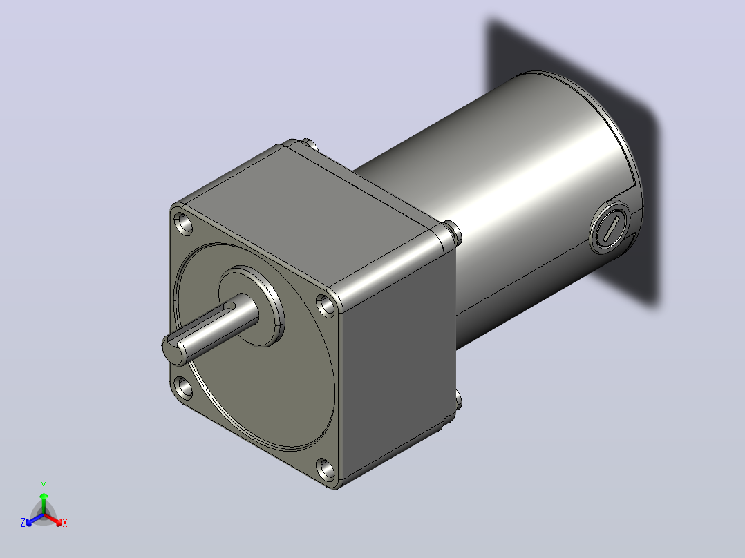 Z3D25W配3GNK型齿轮箱整机-77机壳外置正等轴测图