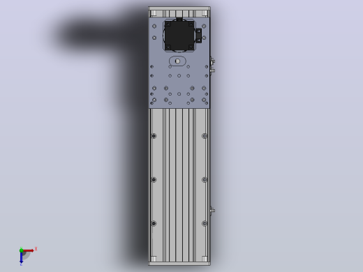 DMG170-TCM齿轮齿条模组直线滑台（电机直连）[DMG170-L16S400-DT750-C2U-TCM-P7]俯视缩略图
