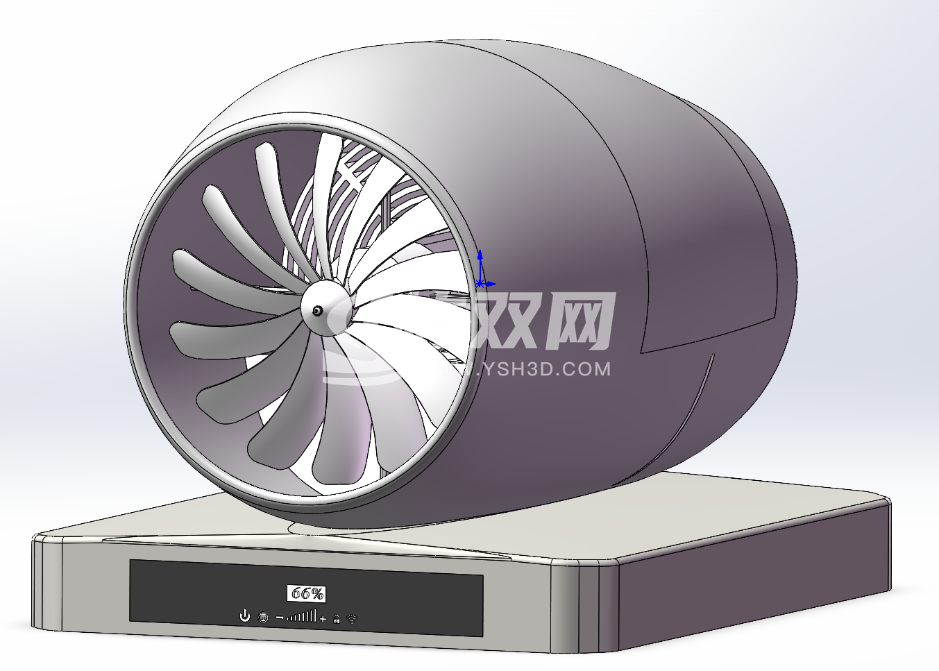 蒸发式家庭加湿器，飞机涡扇发动机外形