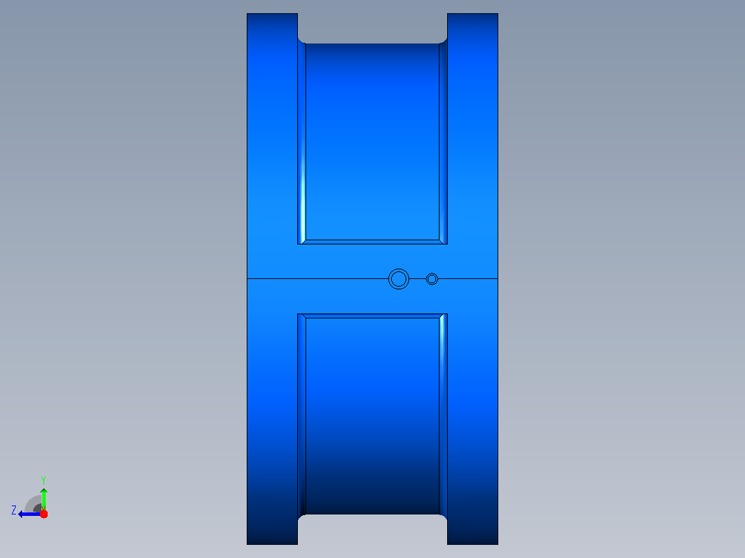 H71H╱Y╱F-PN1.6(HWF6)对夹式止回阀[H71H╱Y╱F-PN1.6(HWF6)]300右视图