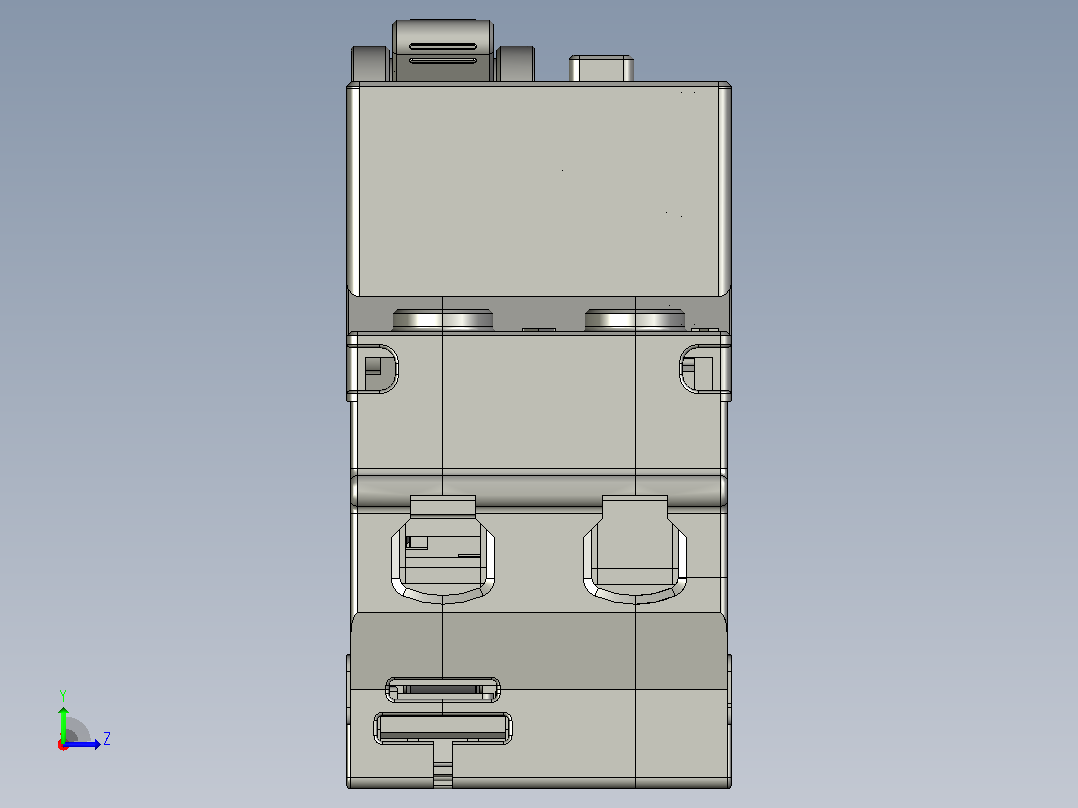 NBPLE-63YH剩余电流动作断路器三维模型202010左视图