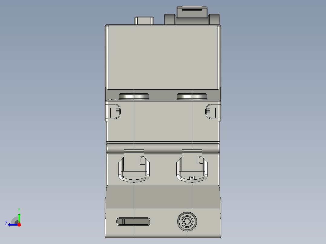 NBPLE-63YH剩余电流动作断路器三维模型202010右视图