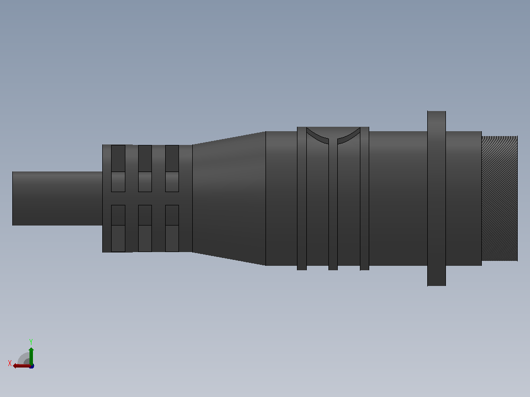 SP1315S[SP1315S-4]航空插头，多芯接头，连接器主视图