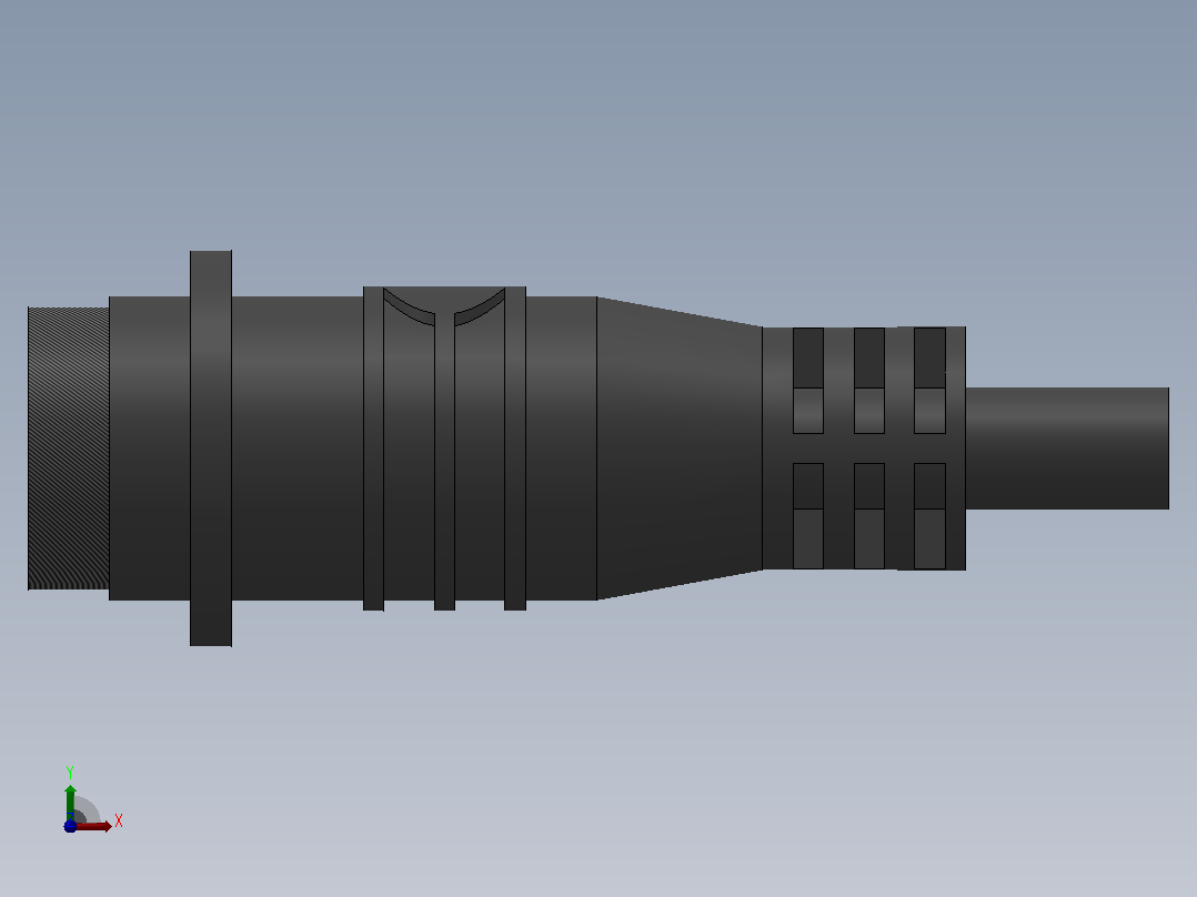 SP1315S[SP1315S-4]航空插头，多芯接头，连接器前视图