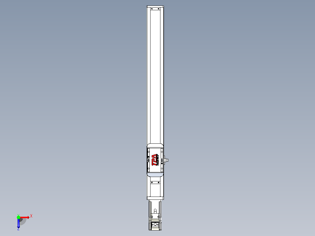 滚珠丝杠直线轴带导轨全封闭TPA-HCR-50S-1210C-L380-M-C-P10-N3俯视图