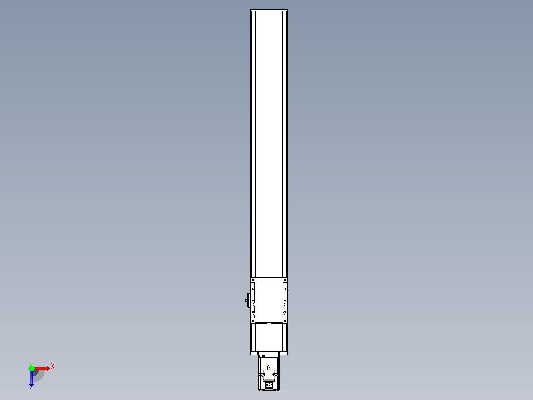 滚珠丝杠直线轴带导轨全封闭TPA-HCR-105D-1610C-L700-M-C-P40-N3俯视图