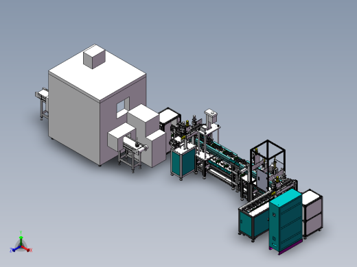 RP大功率塑封电机组装加工线自动化线体
