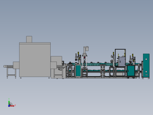 RP大功率塑封电机组装加工线自动化线体前视缩略图
