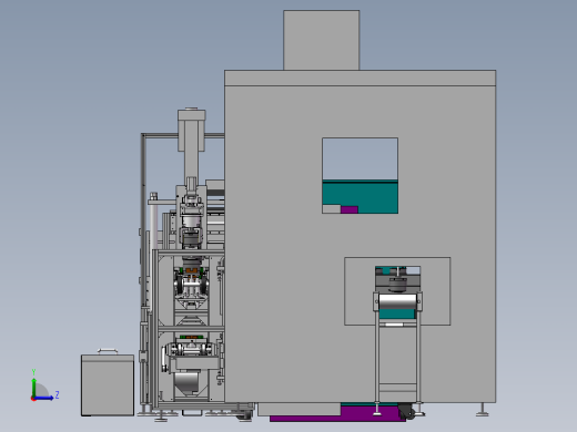 RP大功率塑封电机组装加工线自动化线体左视缩略图