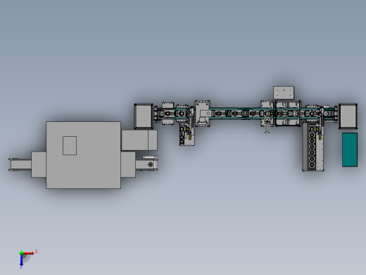 RP大功率塑封电机组装加工线自动化线体俯视缩略图