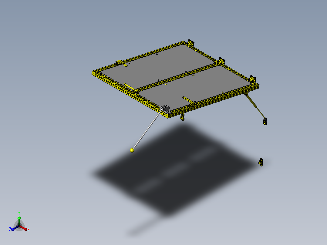 开关门正等轴测图