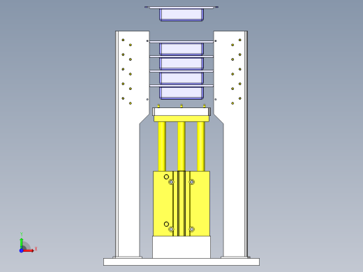 气缸层叠机构前视缩略图