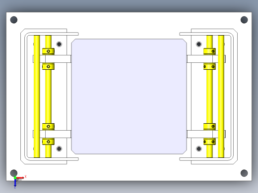 气缸层叠机构俯视缩略图