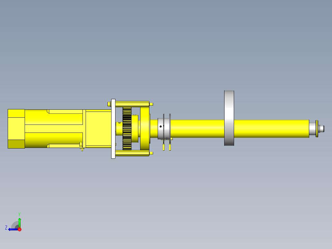 使用凸轮的角度可变输送机右视图